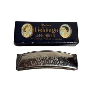 M. Hohner Harmonica Unsere Lieblinge Harmonica Germany Chromatic Model Orig Box